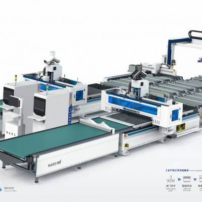 S90智能全自动开料连线工作站