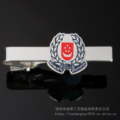 广州金色领带夹,电镀烤漆晚会商务礼品,金属领带夹厂