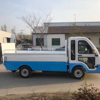 天津810桶垃圾桶运输车电动四轮垃圾运输车鸿哲小型垃圾车