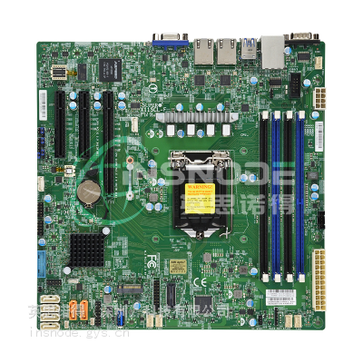 Supermicro超微X11SCL-F单路服务器主板C242芯片1151针脚IPMI远程管理M-ATX版