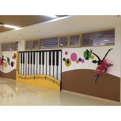 幼儿园科技钢琴墙面