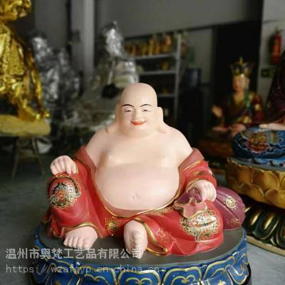 奥梵木雕弥勒佛_贴金寺庙弥勒佛_弥勒佛***