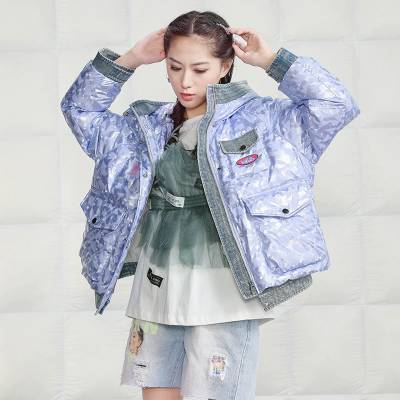 广州潮牌女士羽绒服 广州折扣女装 艾莉缇潮牌羽绒服专柜货源