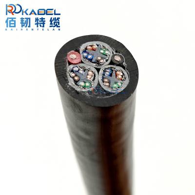 高杆灯高柔组合线六类屏蔽网线加拖链电源线 2组网线带信号线耐折
