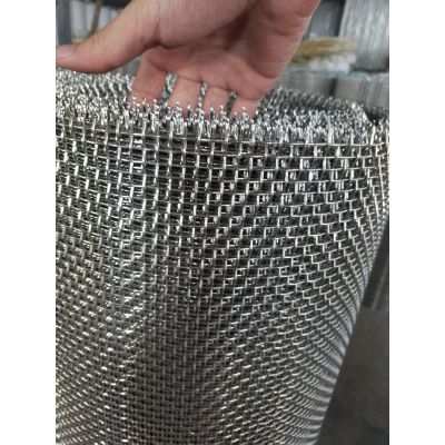 不锈钢轧花网200丝2cm孔养殖编织网钢丝网隔离栅