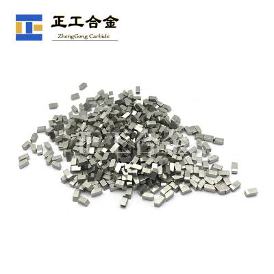 定制硬质合金锯齿片焊接锯齿合金刀头木材铝材抗冲击钨钢刀粒