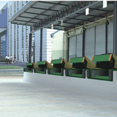 物流园固定登车桥 集装箱装货高度调节板 百铸装车月台