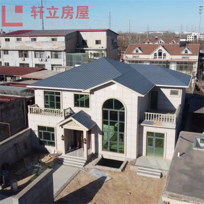 衡水轻钢结构别墅建造 农村二层轻钢住宅设计