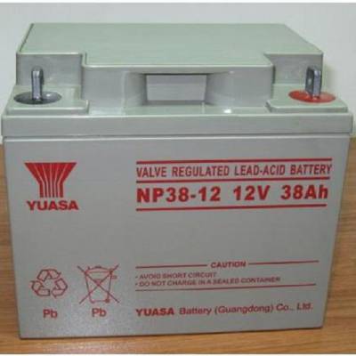 汤浅蓄电池12V38AH NP38-12 铅酸免维护蓄电池 机房UPS/EPS后备电源