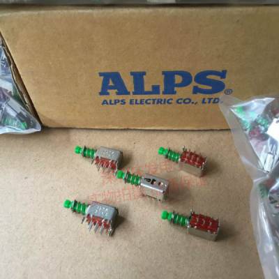 进口日本ALPS 无锁开关 电视电源开关功放琴键式开关 双排6脚自弹