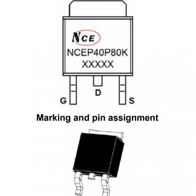 NCE40P80K TO-252-2L NCE P۹MOSFET