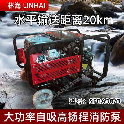 LINHAI林海SFBA30/3森林消防灭火水泵四冲程手推式双缸抽水机