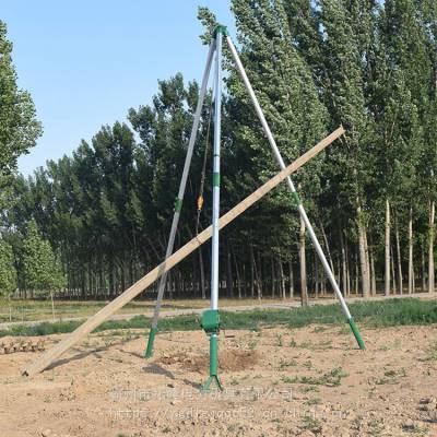 三角扒杆拔杆机水泥杆立杆机铝合金三角架立杆机人字抱杆机起杆器