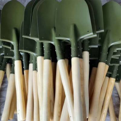 锰钢淬火加厚消防锹多规格农用防汛工具小号抗洪防汛铁锹