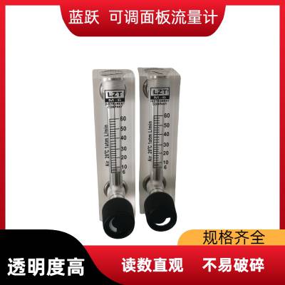 蓝跃 可调面板流量计 有机玻璃气体 LZM-6T 6-60L/min