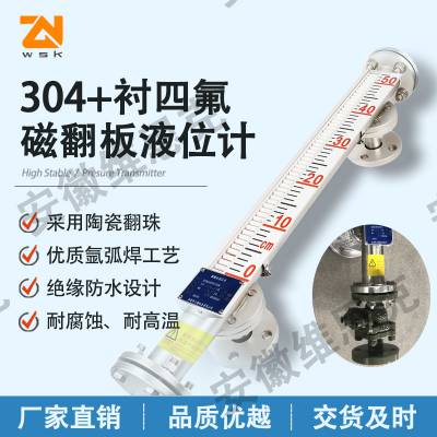 耐酸碱磁翻板液位计UHK-09W-R5T25E翻柱直径18mm防爆C类