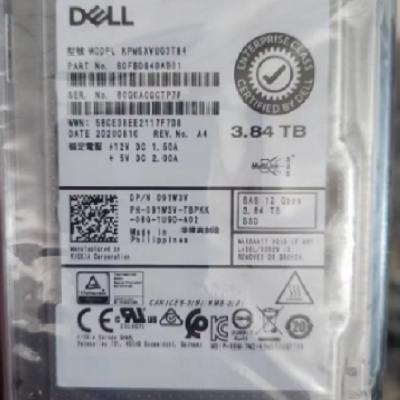 DELL 091W3V KPM5XVUG3T84 3.84T SAS 12G SSD Ӳ