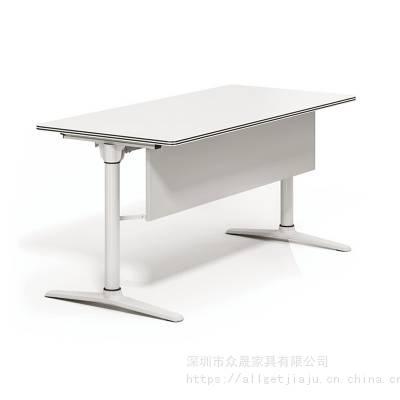 众晟家具折叠学生培训桌架横梁可伸缩办公职员电脑桌台架组合会议洽谈桌架