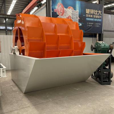 砂石线双槽轮斗洗沙机 机制砂清洗脱泥机 全自动螺旋洗石机