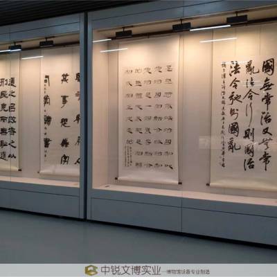 恒温恒湿美术博物馆展柜订做 玻璃沿墙通柜制作