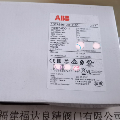 ABB软启动器PSR25-600-11