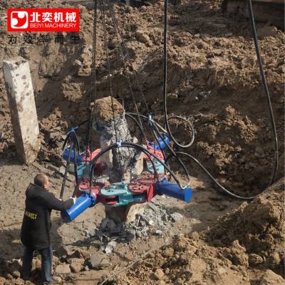 液压破桩机方形房建桩破除粉碎桩头设备挖机破桩机勾机破桩