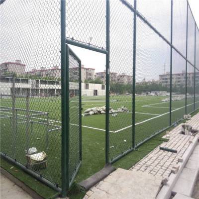 【领冠】日字型预埋式运动场操场围网|学校围栏网安装