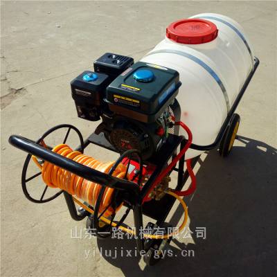 带轮子的汽油打药机 推车式柴油喷雾器 农用高压杀虫喷药机