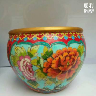 文化景观铜缸雕塑厂 市标雕塑 小区景观铜缸雕塑