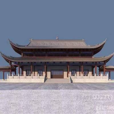 祠堂结构 寺庙景观 中式仿古祠堂施工厂家