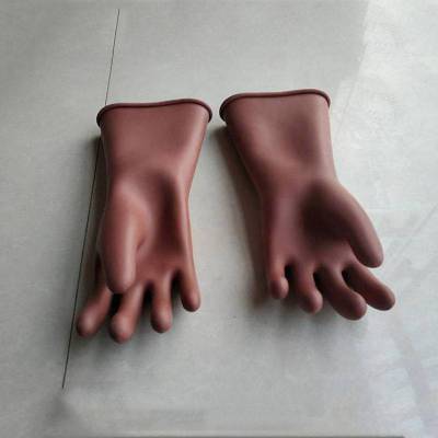 防触电橡胶手套YS102-43-03低压绝缘手套尺寸10防护手套