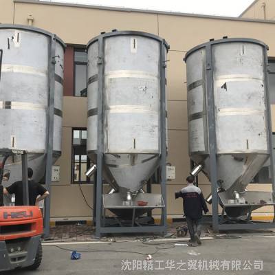 沧州立式颗粒搅拌机华之翼机械生产不锈钢材质内有螺旋的搅拌机