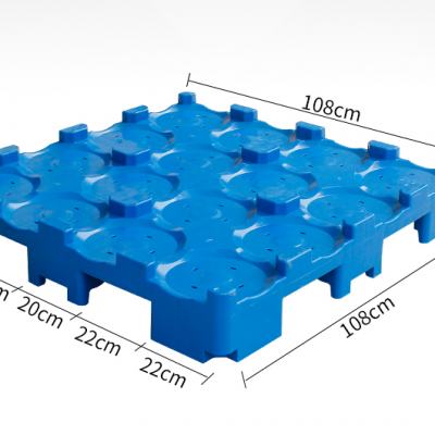 大桶水塑料托盘桶装水专用塑料隔板4x4一层放16桶