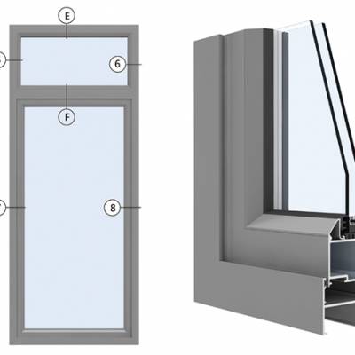 兴发铝材兴发铝业P50A/P50B系列外平开窗产品组合窗方案