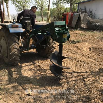 高效树桩钻洞机 新品拖拉机液压挖坑机