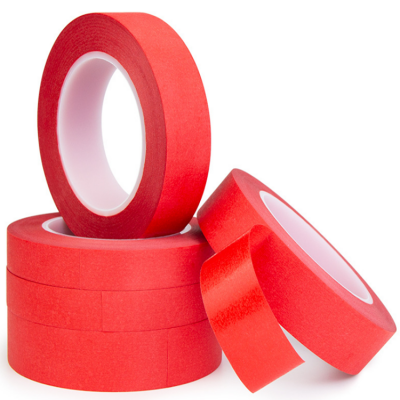 PET红美纹胶带 PCB焊接遮蔽喷漆保护 无残胶复合红美纹胶带
