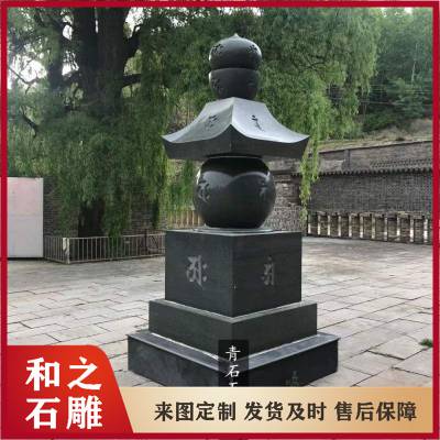 加工石雕八宝塔 花岗岩舍利塔仿古佛塔雕塑 各种石塔定做咨询