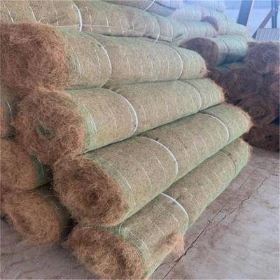 椰丝环保草毯 西藏抗冲生物毯 植物纤维毯 水保椰丝纤维毯