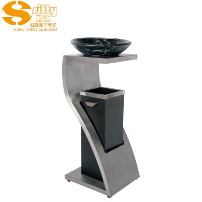 专业生产SITTY斯迪92.1072K+B310SB不锈钢Z形大堂垃圾桶/烟灰桶