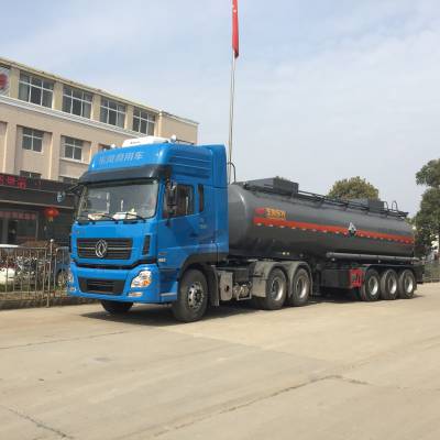 玉柴东特防腐蚀罐车,盐酸钢衬塑罐车 空气悬挂危险品半挂车***格