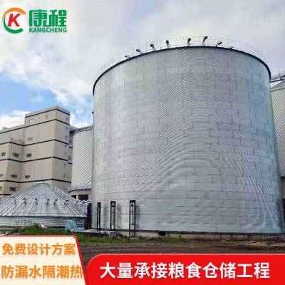 康程热镀锌钢板仓储粮用玉米立筒仓加厚材质10000吨存储粮仓