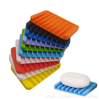 硅胶肥皂盒 硅胶香皂垫 香皂架 硅胶沥水垫 防滑肥皂托 手工皂盒