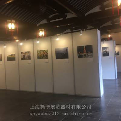 上海租赁挂画展板 书画展板出租 麻布无缝展墙搭建