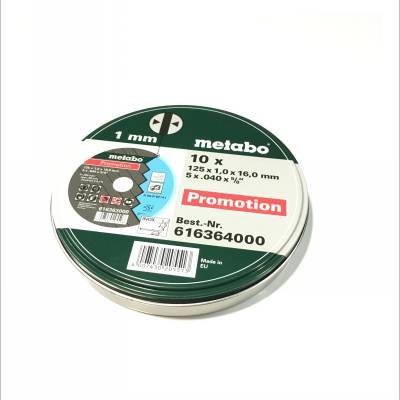 锯片包装铁盒 切割砂轮套装用马口铁圆罐