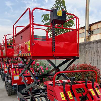 手扶式履带运输车 小型履带翻斗车 全地形爬山虎 果园升降管理平台