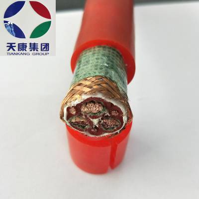 安徽天康供应高柔性防油耐高温硅橡胶电缆ZR-YGCRP 48x6工作温度可达180℃