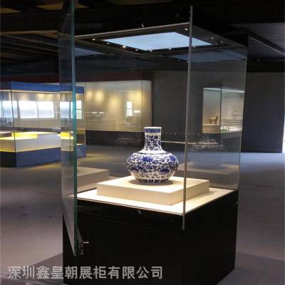 文化馆文物柜定做 / 陕西万达博物院/ 美术馆低反射玻璃展柜制作