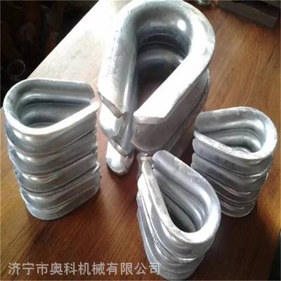 奥科定做钢丝绳镀锌鸡心套环德标欧标美标缆绳保护环