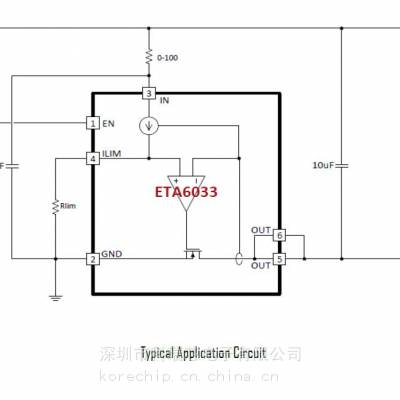 钰泰低侧负载开关 ETA6033S2G SOT23-6封装 科瑞芯电子供应