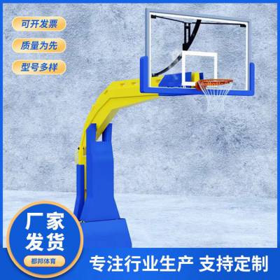 智能手动电动篮球架 NBA比赛手摇升降球架 室内外仿液压批发